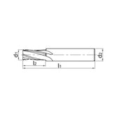 Solid carbide drills Thread milling cutter, coated Steel, cast iron, non-ferrous metals 4111-M3(3~20)*0.5(0.5~2) - Makotools Industrial Supply Tools for Metal Cutting